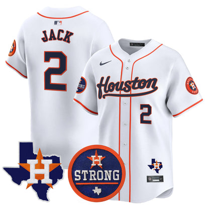 Astros Houston Strong Patch Vapor Premier Limited Jersey - All Stitched