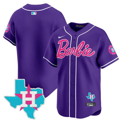 Astros Barbie Vapor Premier Limited Jersey - All Stitched