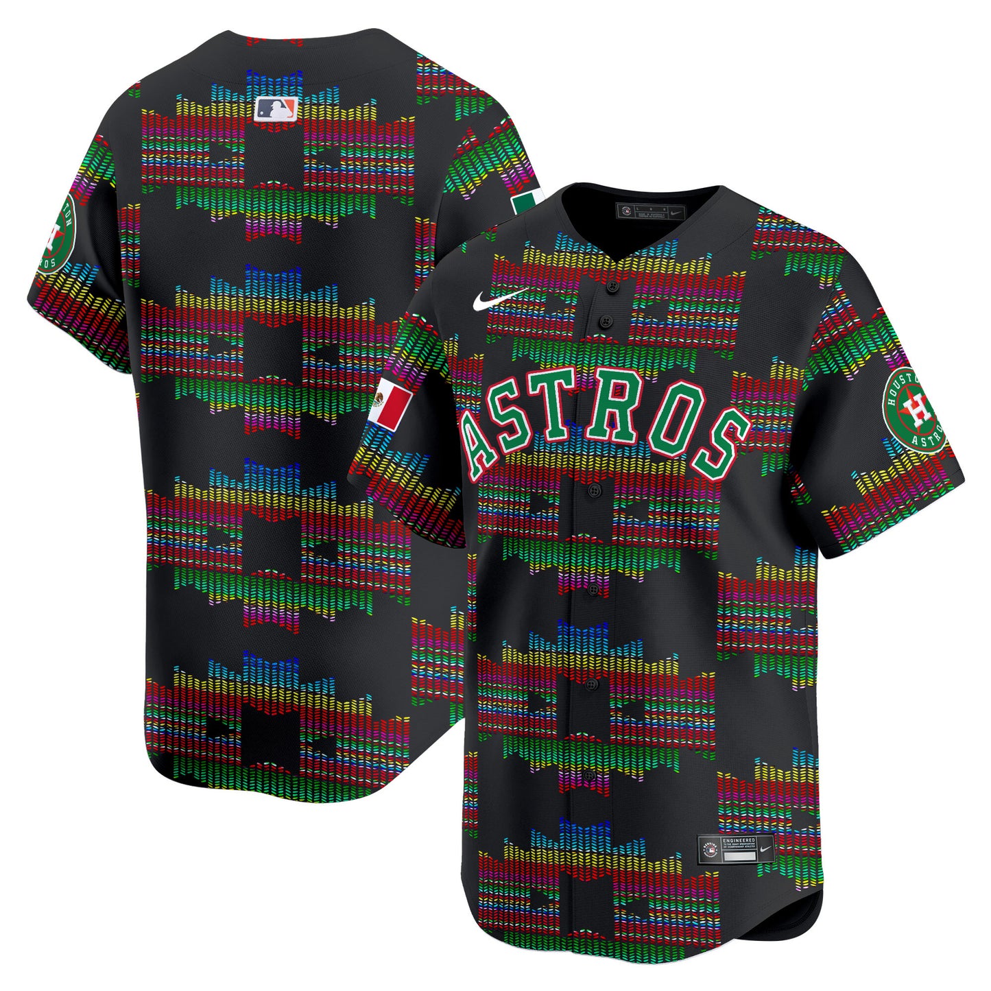 Astros Mexico Serape Style Vapor Premier Limited Jersey - Printed