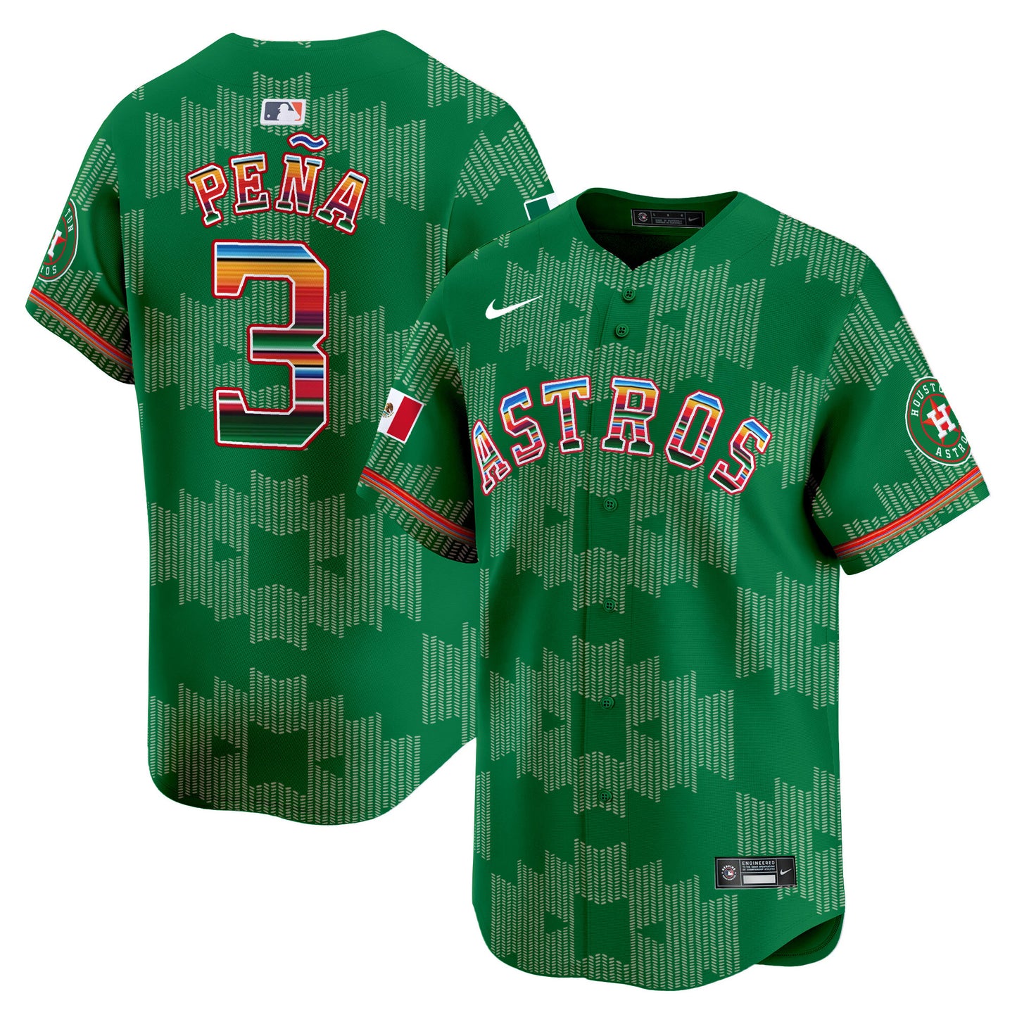 Astros Mexico Serape Style Vapor Premier Limited Jersey V2- Printed