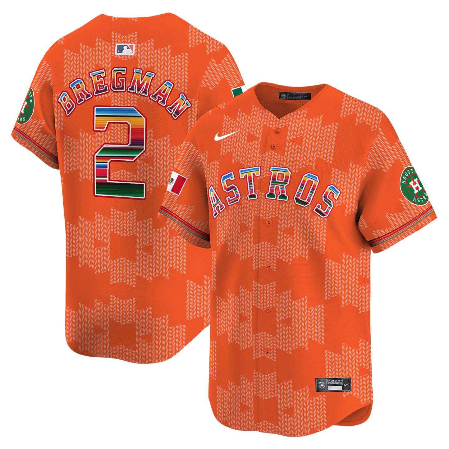 Astros Mexico Serape Style Vapor Premier Limited Jersey V2- Printed