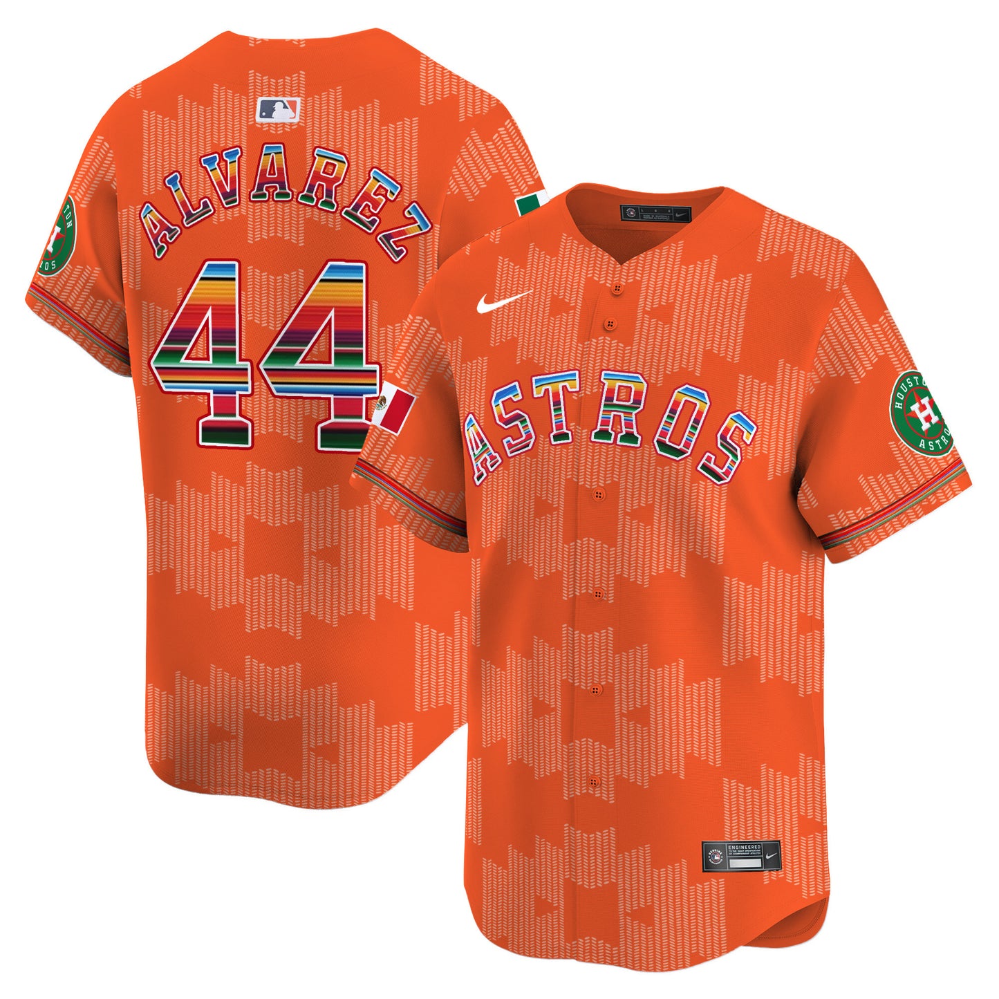 Astros Mexico Serape Style Vapor Premier Limited Jersey V2- Printed