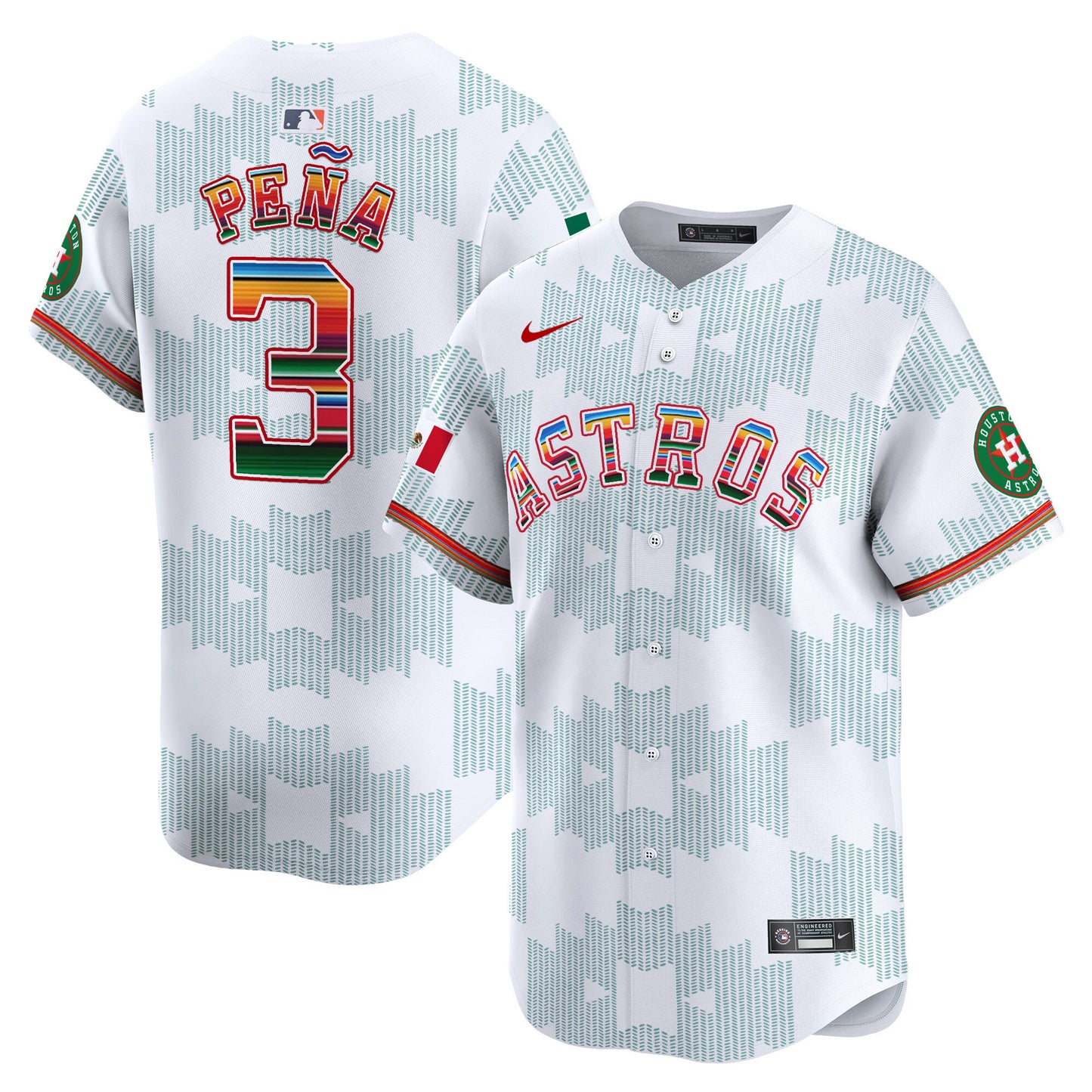 Astros Mexico Serape Style Vapor Premier Limited Jersey V2- Printed