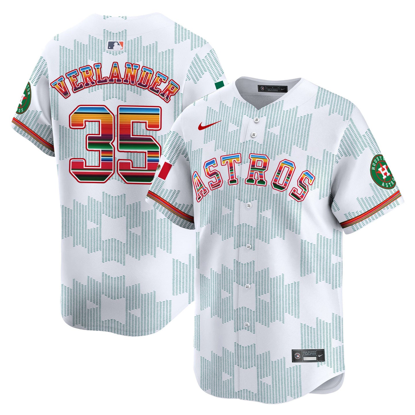 Astros Mexico Serape Style Vapor Premier Limited Jersey V2- Printed