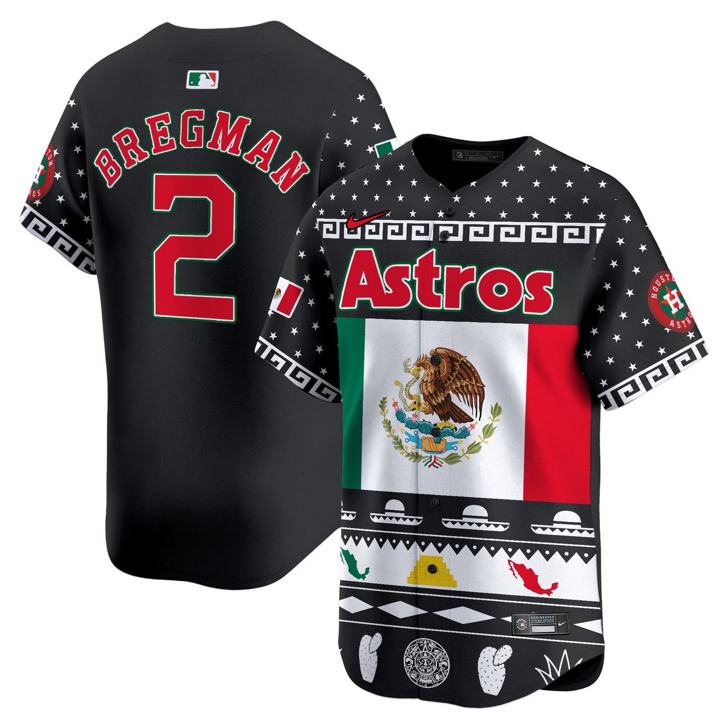 Astros Mexico Aztec Vapor Premier Limited Jersey V2 - Printed