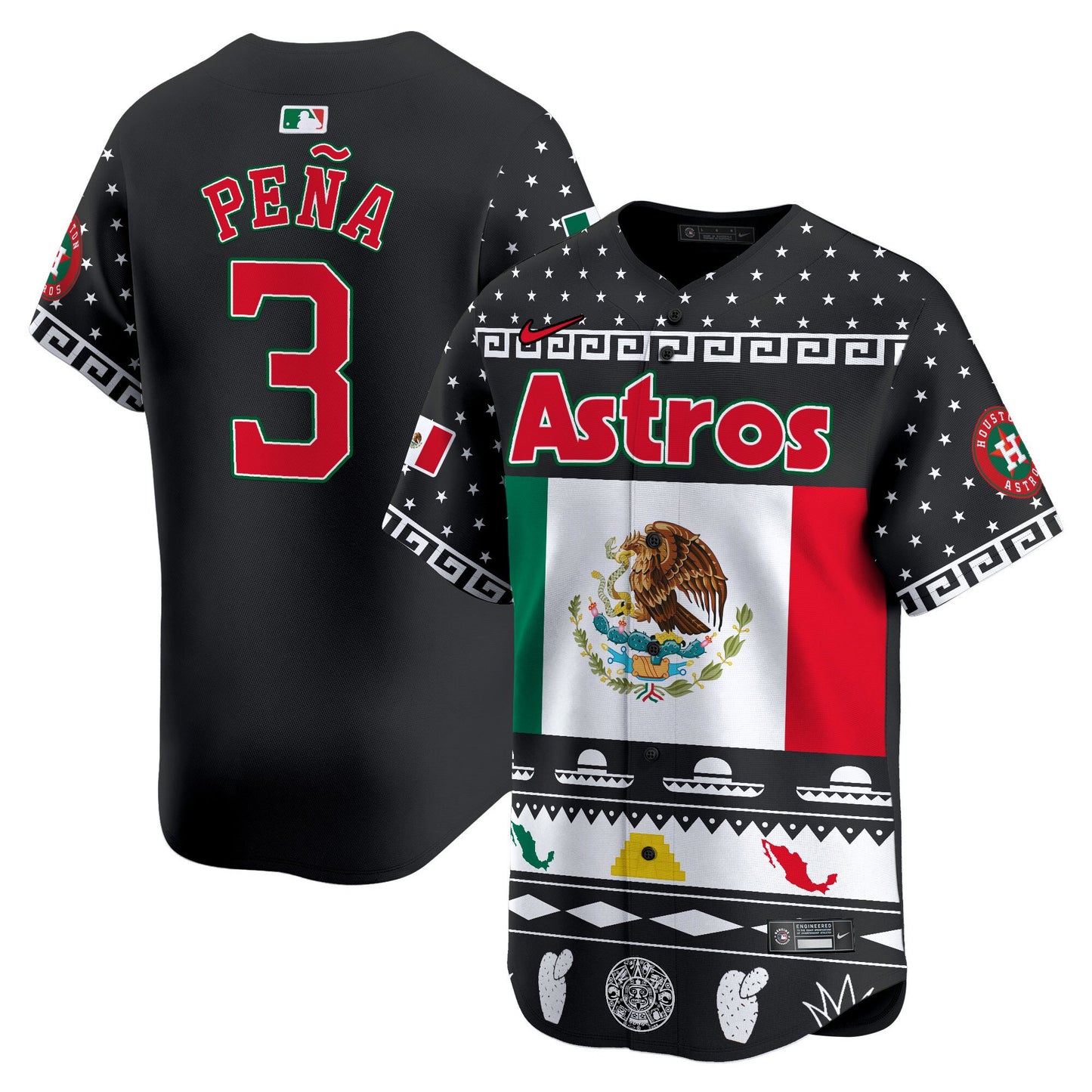 Astros Mexico Aztec Vapor Premier Limited Jersey V2 - Printed