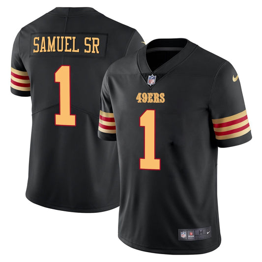 Deebo Samuel Sr #1 San Francisco 49ers Black Jersey - All Stitched