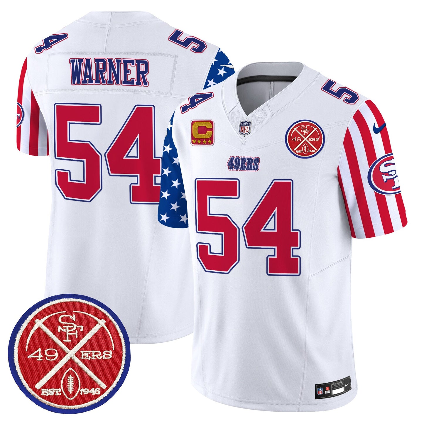 49ers American Style Vapor Limited Jersey - All Stitched