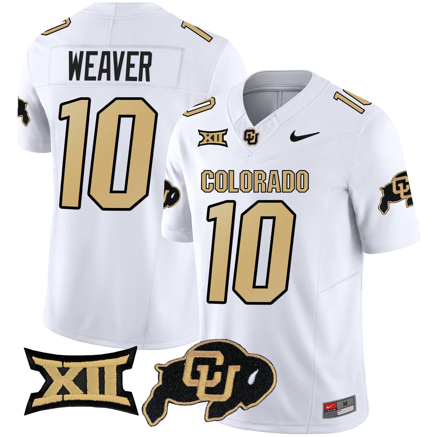 Colorado Buffaloes Vapor Limited Jersey V2 - Big 12 XII Patch - All Stitched