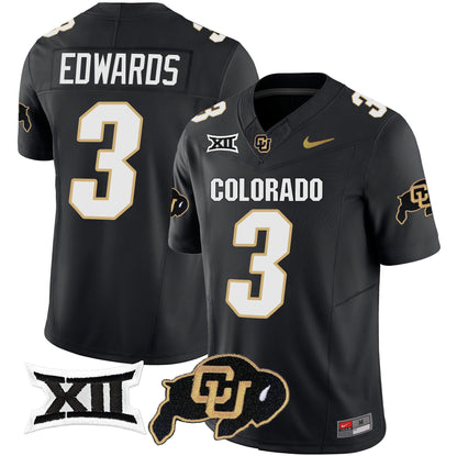 Colorado Buffaloes Vapor Limited Jersey V2 - Big 12 XII Patch - All Stitched