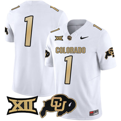 Colorado Buffaloes Vapor Limited Jersey V2 - Big 12 XII Patch - All Stitched