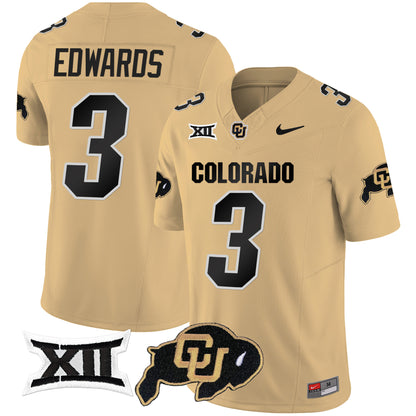 Colorado Buffaloes Vapor Limited Jersey V2 - Big 12 XII Patch - All Stitched