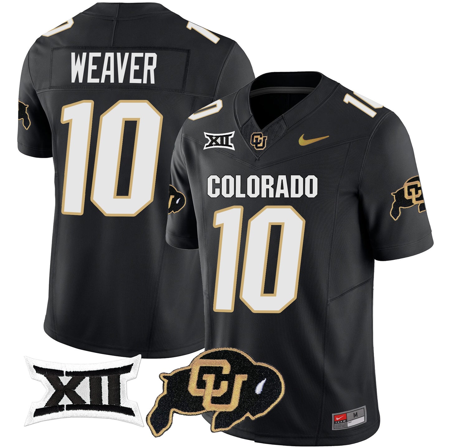 Colorado Buffaloes Vapor Limited Jersey V2 - Big 12 XII Patch - All Stitched