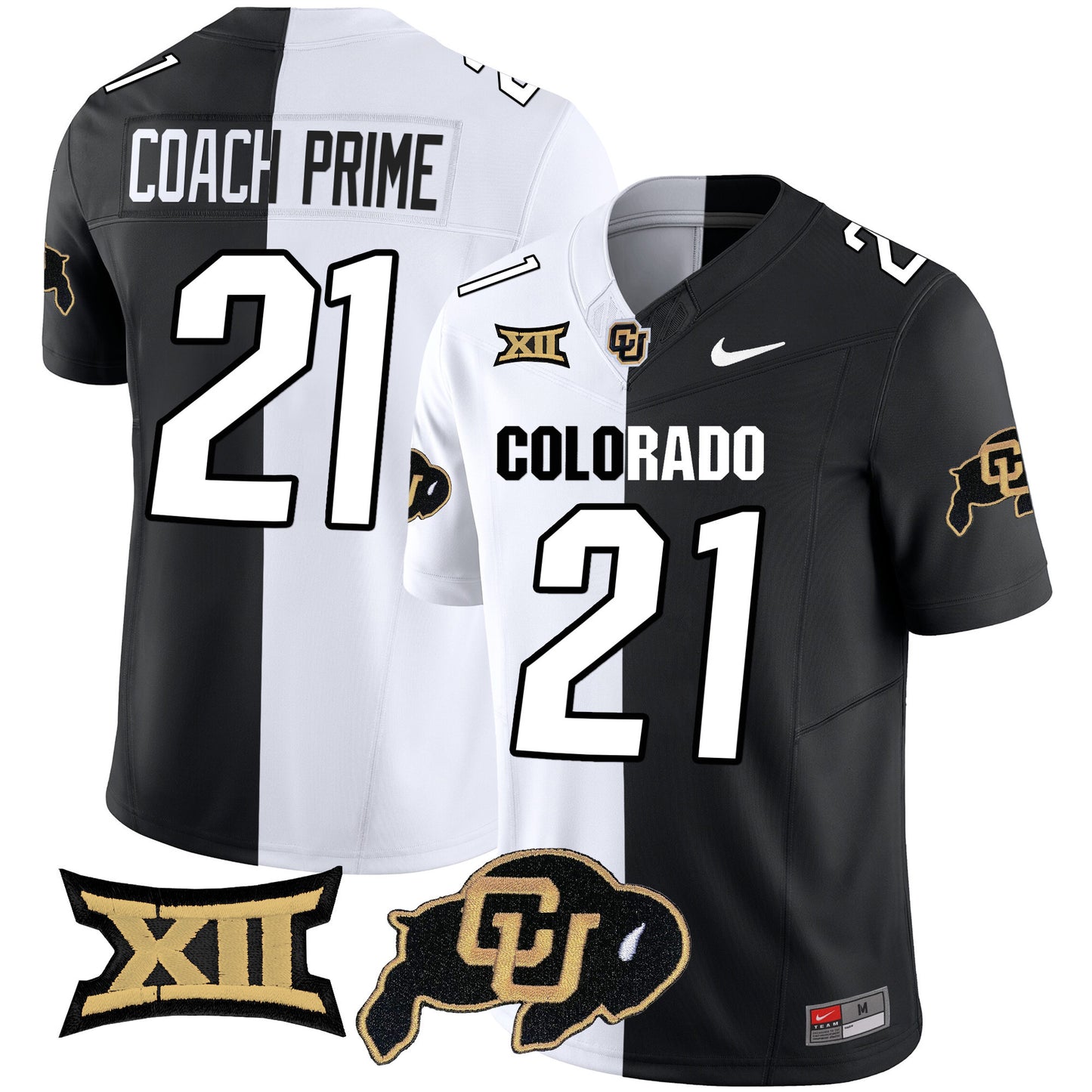 Colorado Buffaloes Vapor Limited Jersey V2 - Big 12 XII Patch - All Stitched