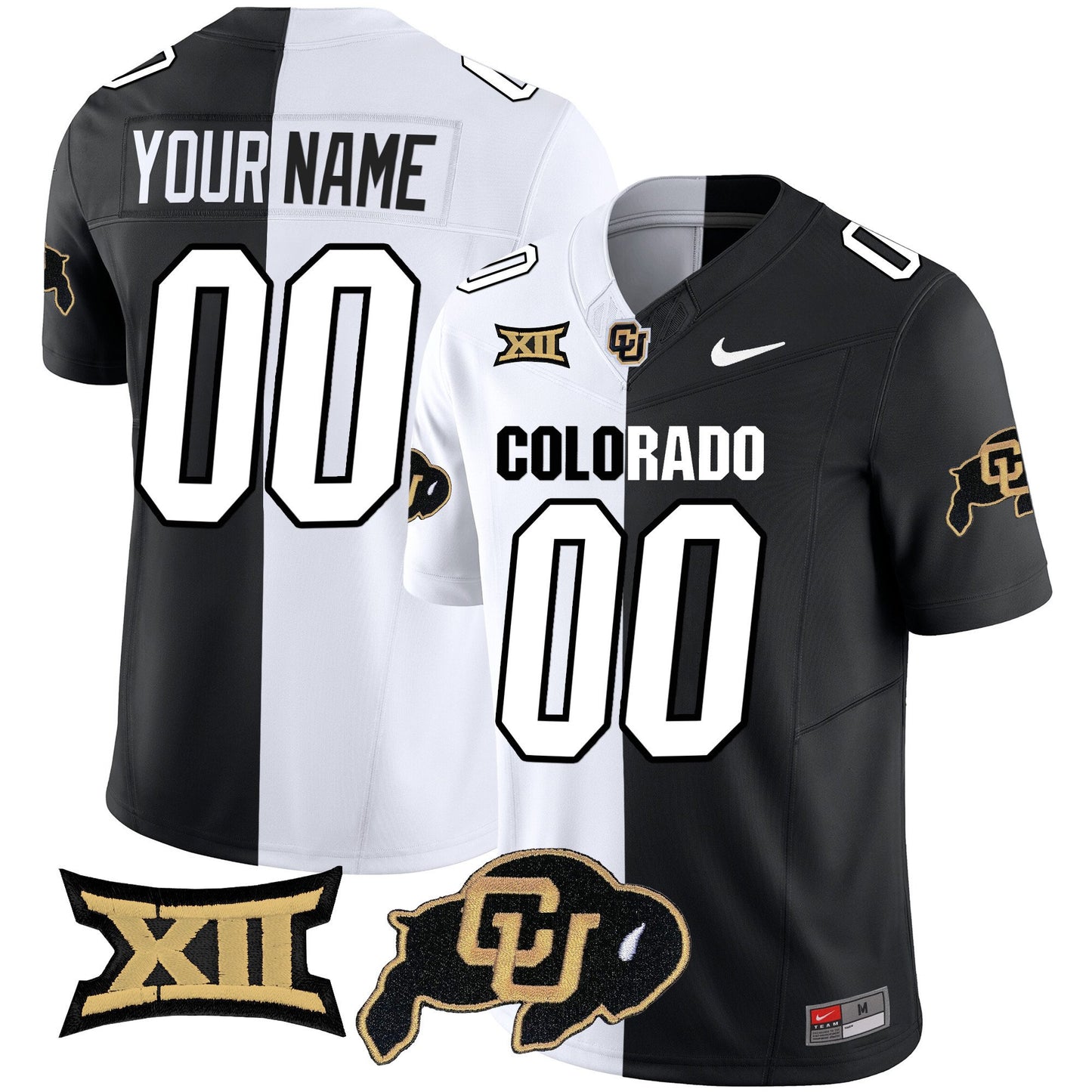 Colorado Buffaloes Vapor Limited Custom Jersey V2 - Big 12 XII Patch - All Stitched