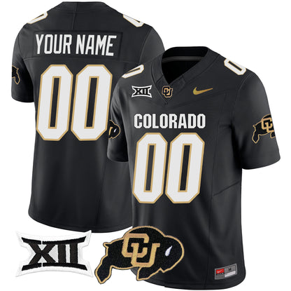 Colorado Buffaloes Vapor Limited Custom Jersey V2 - Big 12 XII Patch - All Stitched