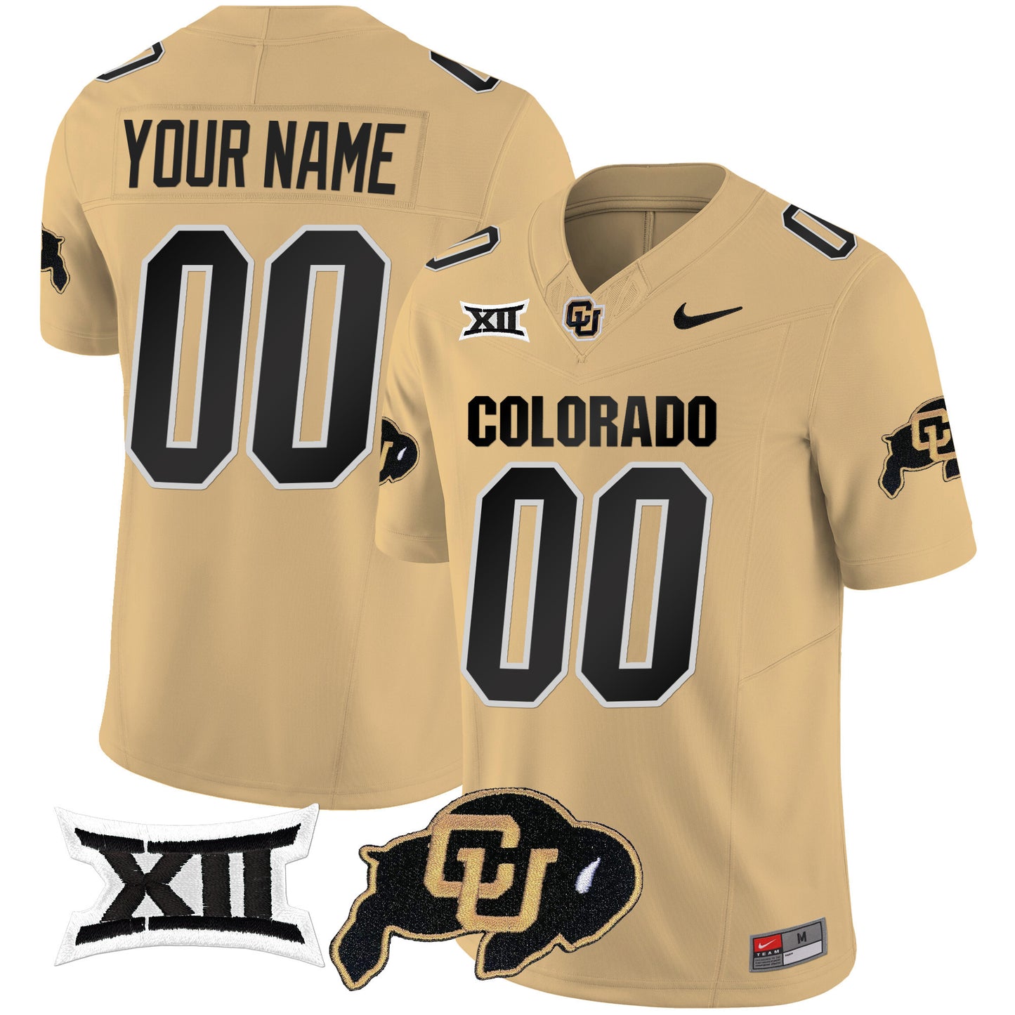 Colorado Buffaloes Vapor Limited Custom Jersey V2 - Big 12 XII Patch - All Stitched