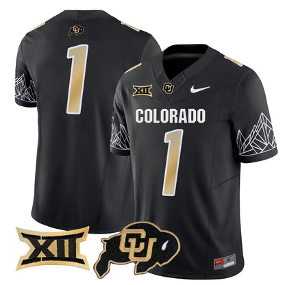 Colorado Buffaloes Vapor Limited Jersey V3 - Big 12 XII Patch - All Stitched