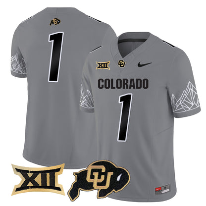 Colorado Buffaloes Vapor Limited Jersey V3 - Big 12 XII Patch - All Stitched