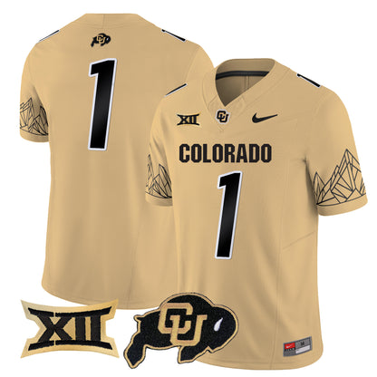 Colorado Buffaloes Vapor Limited Jersey V3 - Big 12 XII Patch - All Stitched