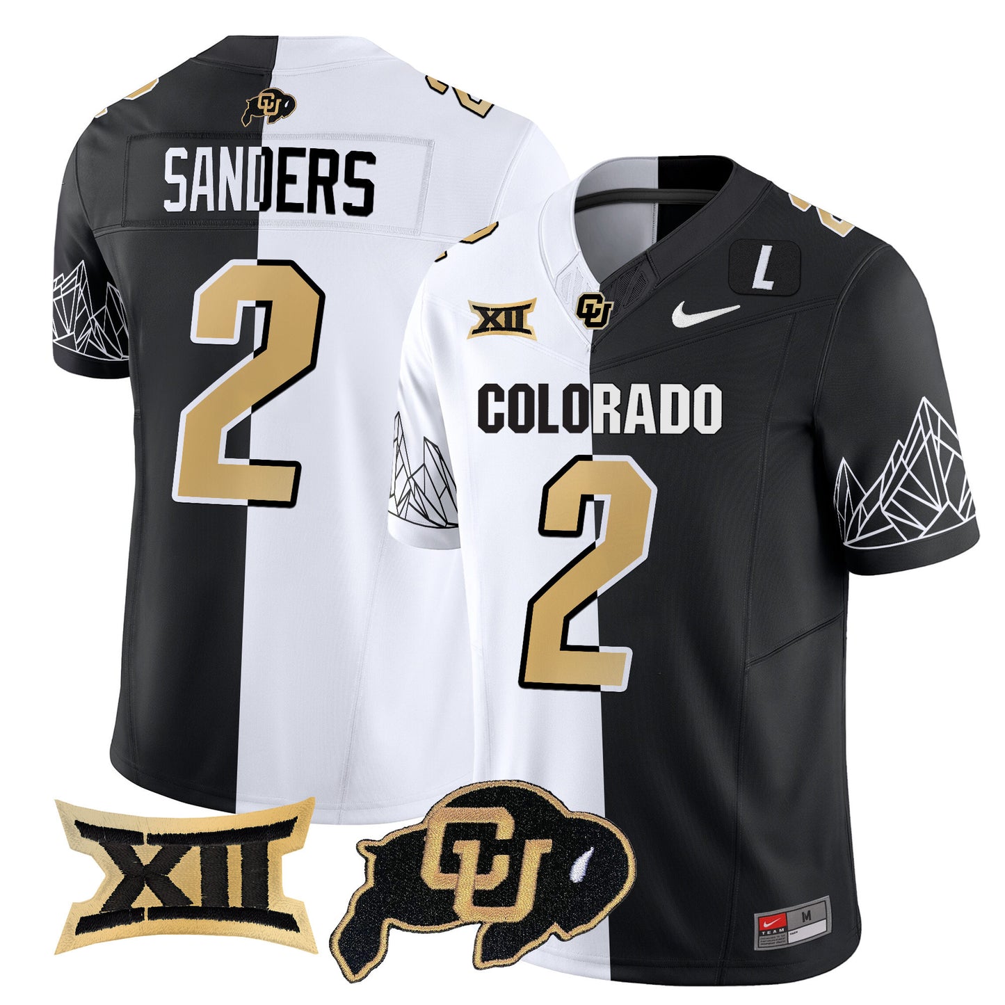 Colorado Buffaloes Vapor Limited Jersey V3 - Big 12 XII Patch - All Stitched