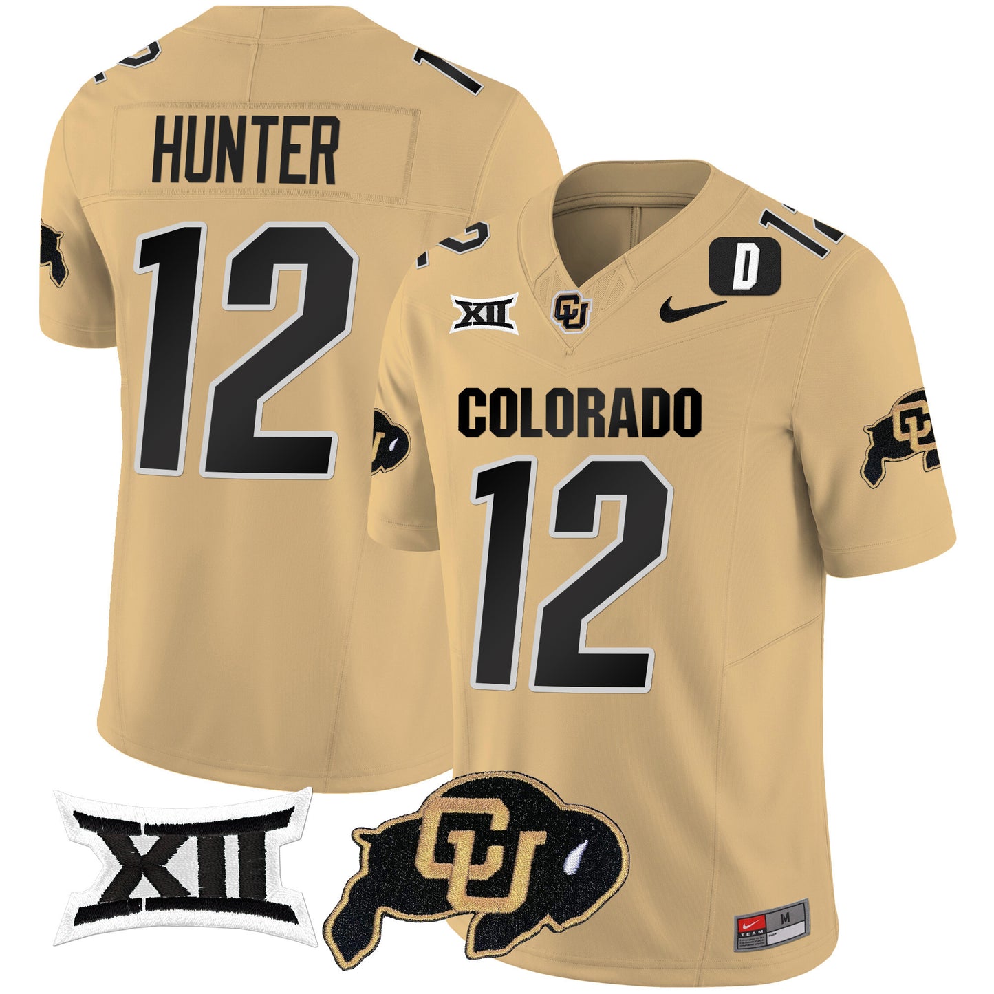 Colorado Buffaloes Vapor Limited Jersey V2 - Big 12 XII Patch - All Stitched