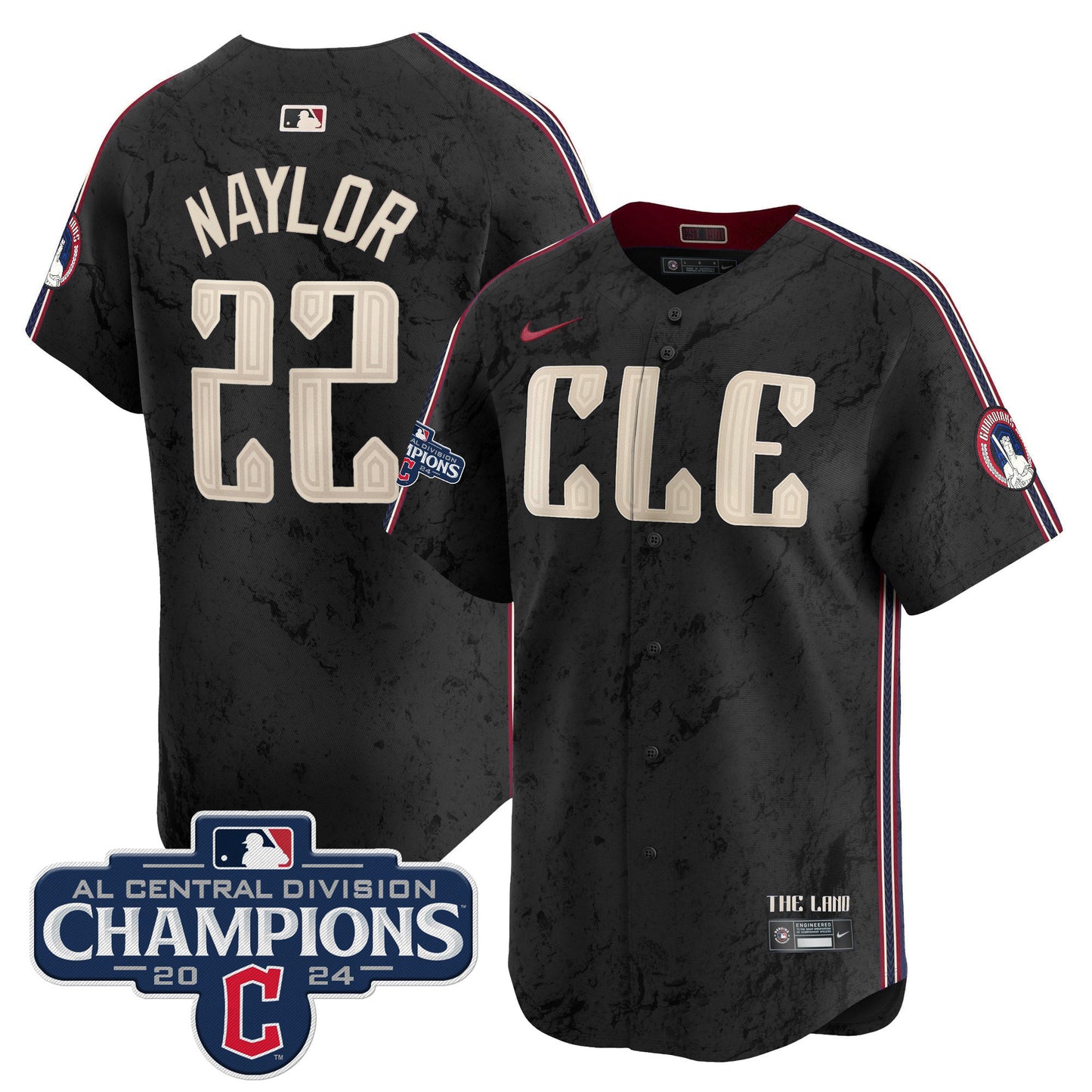 Cleveland Guardians 2024 AL Central Division Champions Vapor Premier Limited Jersey - All Stitched