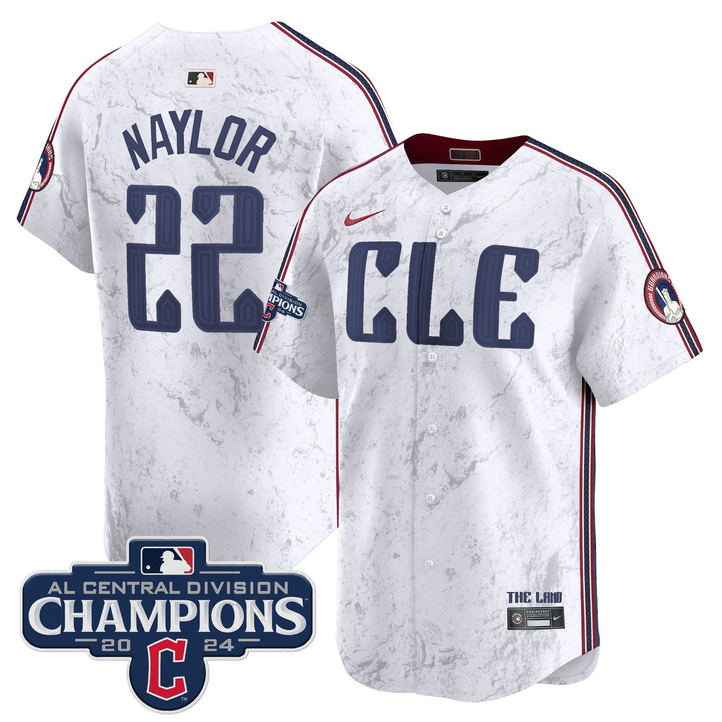 Cleveland Guardians 2024 AL Central Division Champions Vapor Premier Limited Jersey - All Stitched