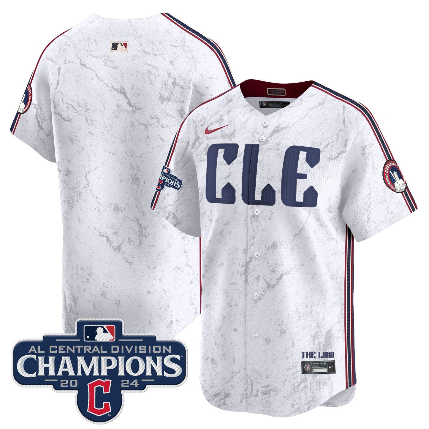 Cleveland Guardians 2024 AL Central Division Champions Vapor Premier Limited Jersey - All Stitched