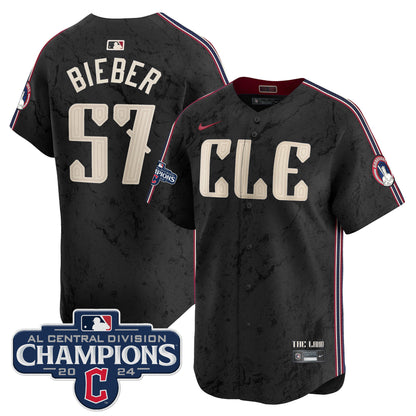 Cleveland Guardians 2024 AL Central Division Champions Vapor Premier Limited Jersey - All Stitched