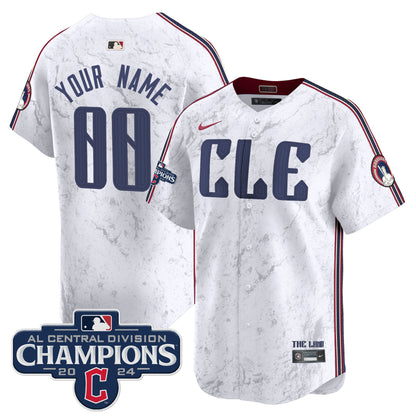 Cleveland Guardians 2024 AL Central Division Champions Vapor Premier Limited Custom Jersey - All Stitched