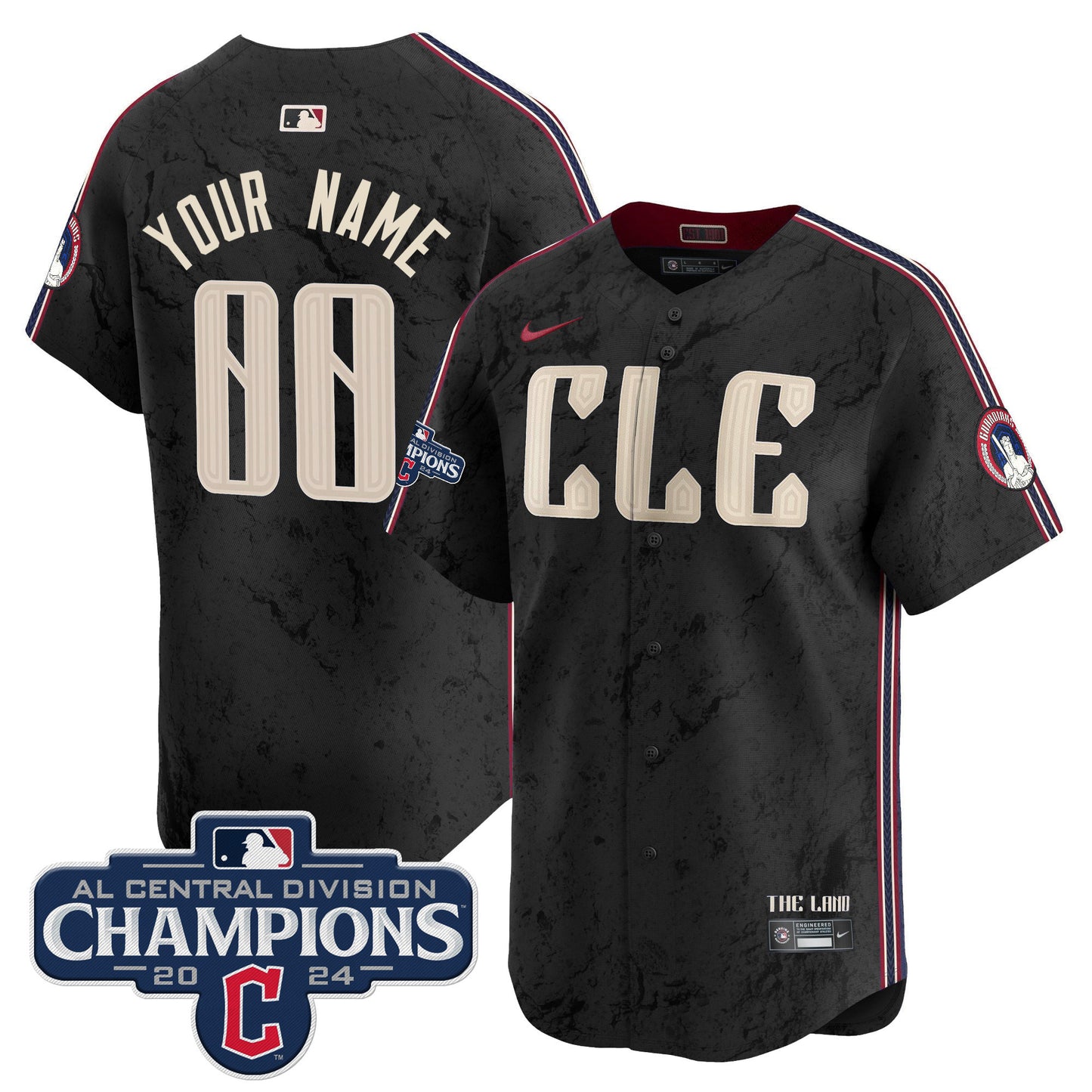 Cleveland Guardians 2024 AL Central Division Champions Vapor Premier Limited Custom Jersey - All Stitched