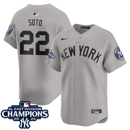 Yankees 2024 AL East Champions Jersey - All Stitched 409VTHNJS032