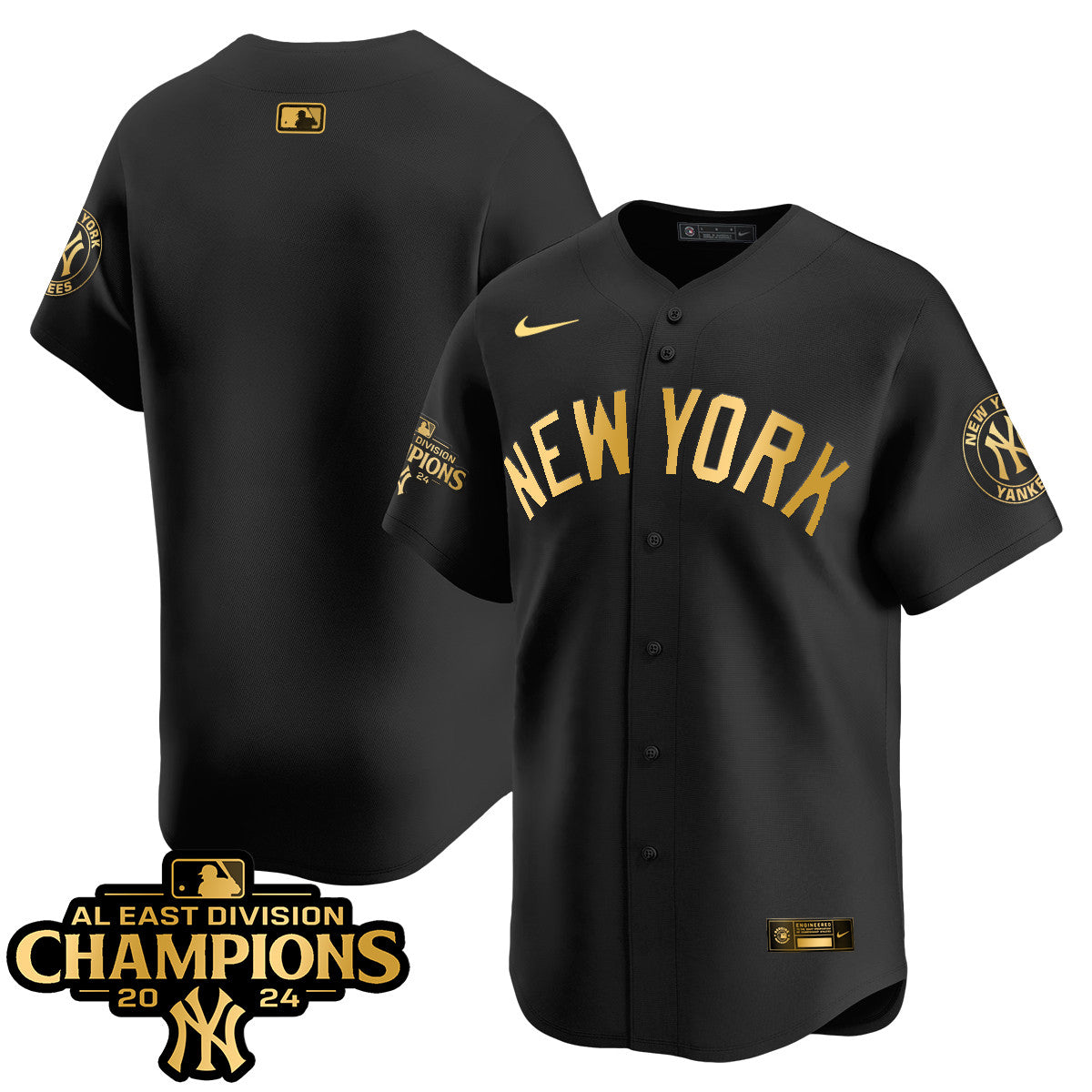 Yankees 2024 AL East Champions Jersey - All Stitched 409VTHNJS032