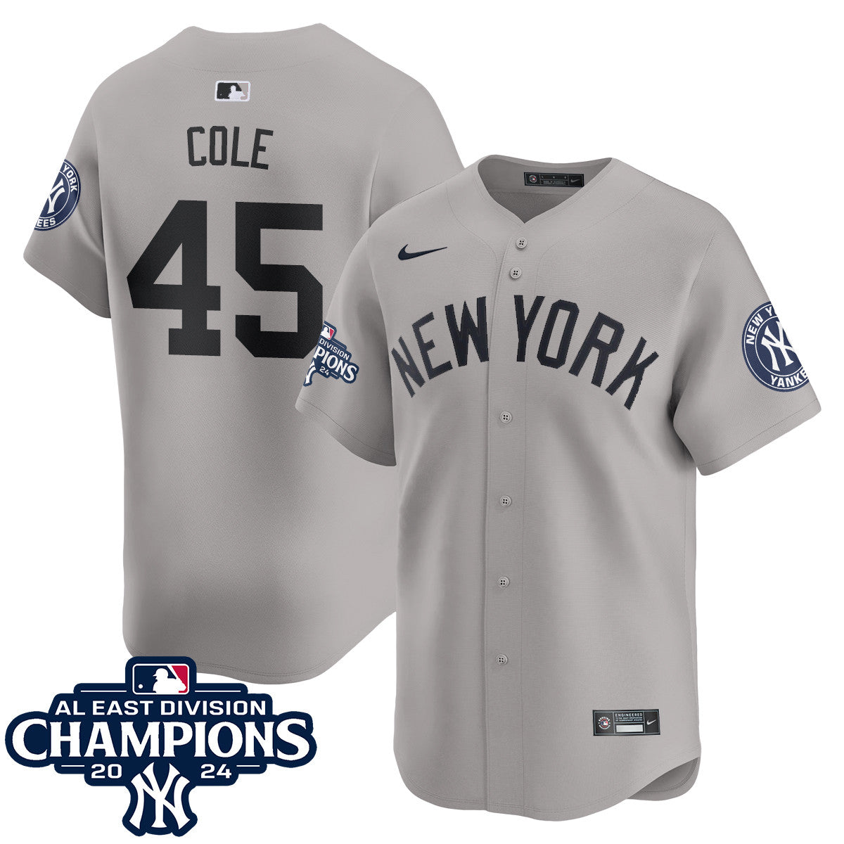 Yankees 2024 AL East Champions Jersey - All Stitched 409VTHNJS032