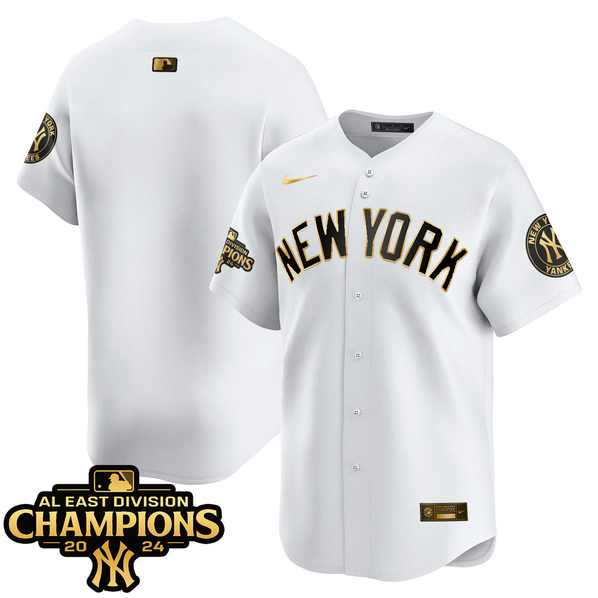 Yankees 2024 AL East Champions Jersey - All Stitched 409VTHNJS032