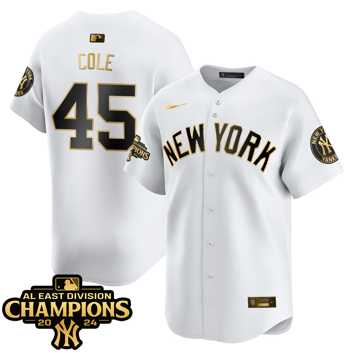 Yankees 2024 AL East Champions Jersey - All Stitched 409VTHNJS032