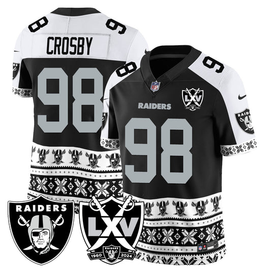 Raiders 2024 Christmas Vapor Limited Jersey 409VTTLJS034