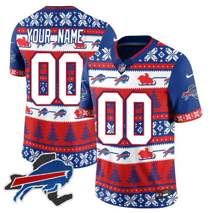 Custom Name/Gender Bills 2024 Christmas Vapor Limited Jersey N1 409VTTLJS033