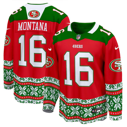 49ers 2024 Christmas Premier Breakaway Jersey - All Printed