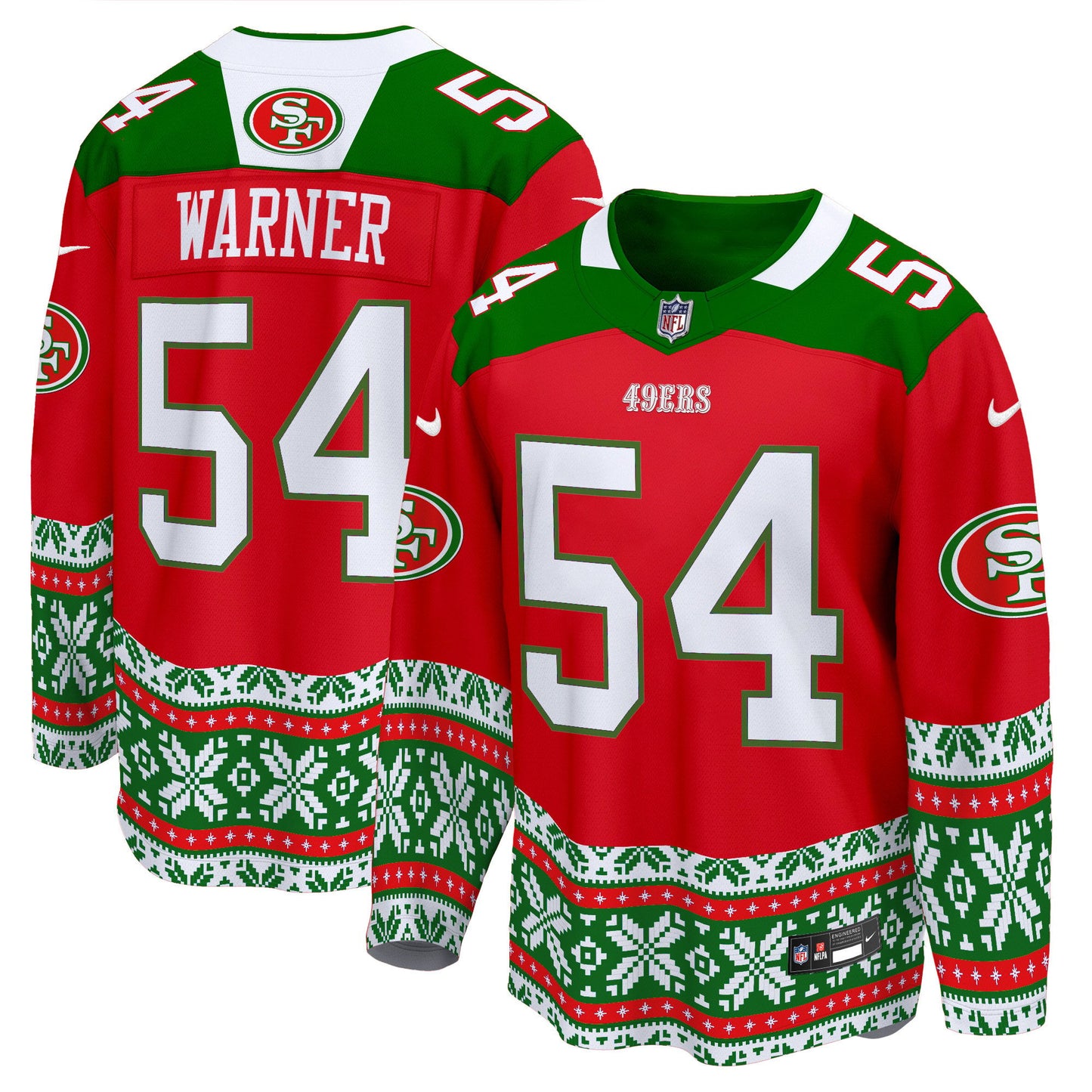 49ers 2024 Christmas Premier Breakaway Jersey - All Printed