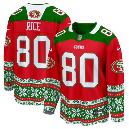 49ers 2024 Christmas Premier Breakaway Jersey - All Printed