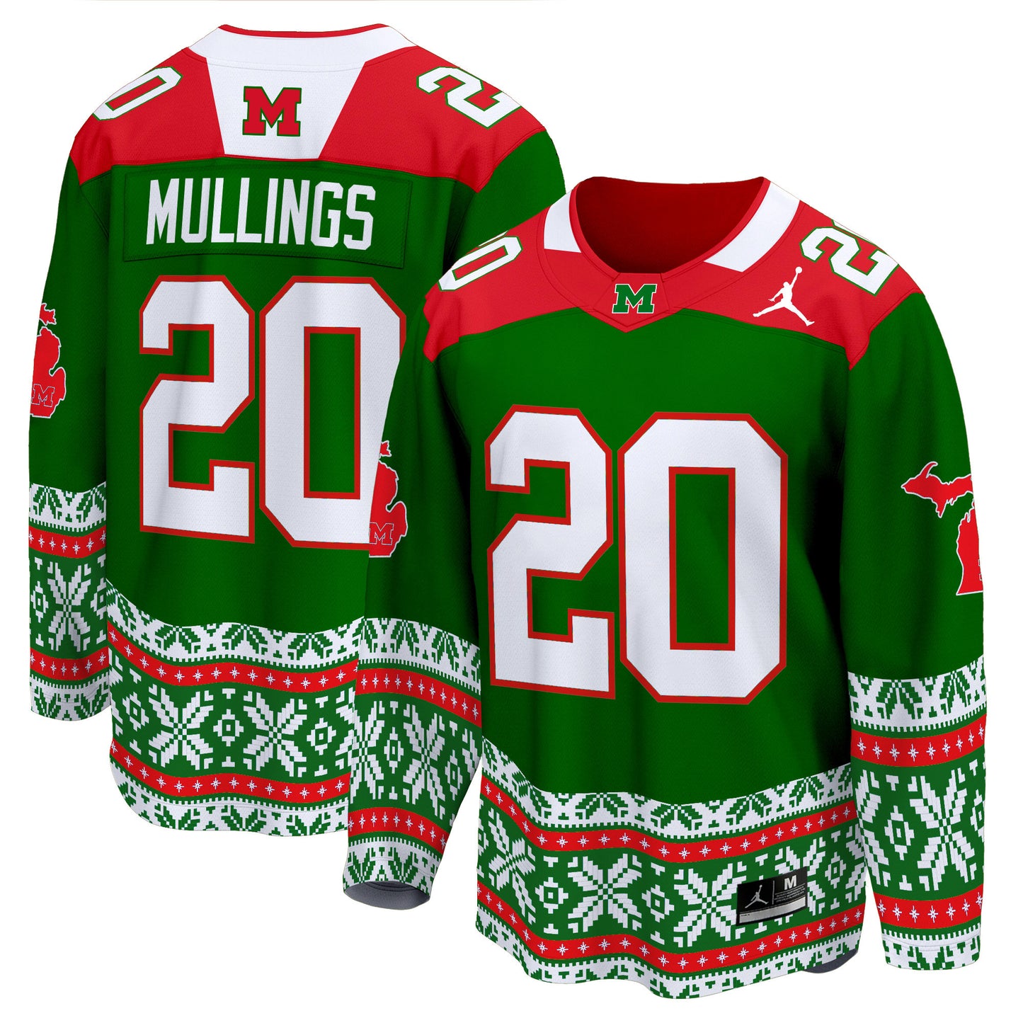 Michigan Wolverines 2024 Christmas Premier Breakaway Jersey - All Printed