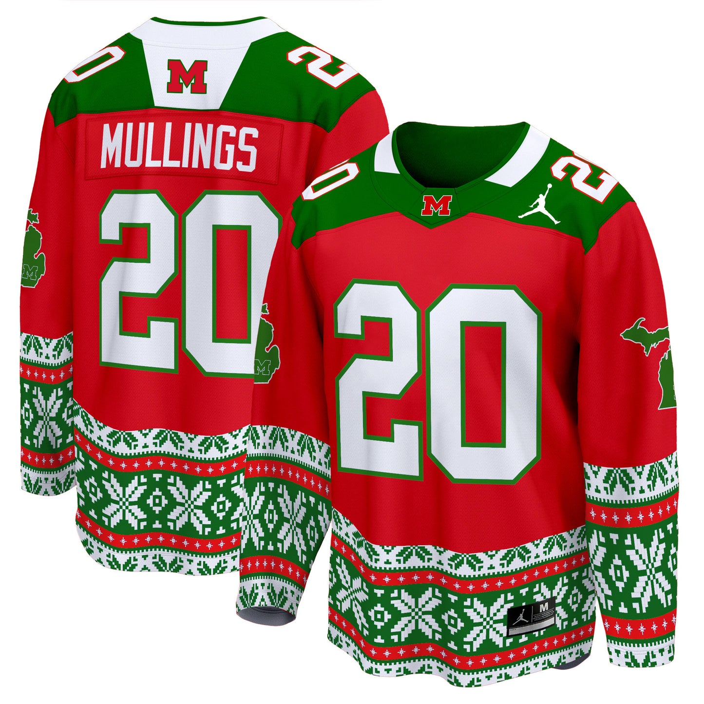 Michigan Wolverines 2024 Christmas Premier Breakaway Jersey - All Printed