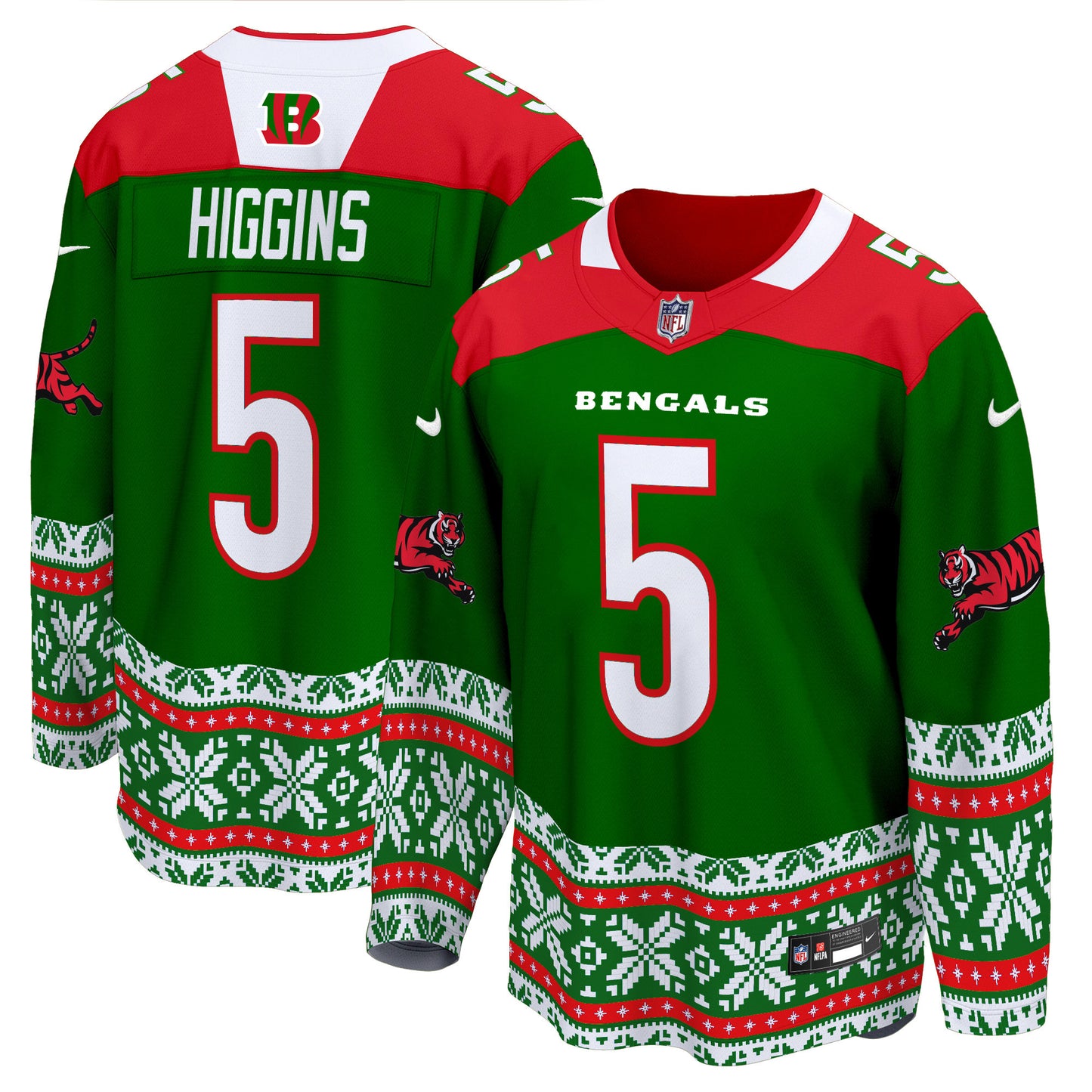 Cincinnati Bengals 2024 Christmas Premier Breakaway Jersey - All Printed