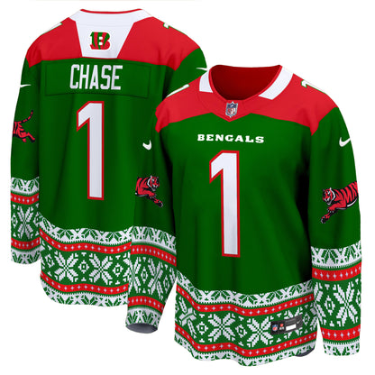 Cincinnati Bengals 2024 Christmas Premier Breakaway Jersey - All Printed