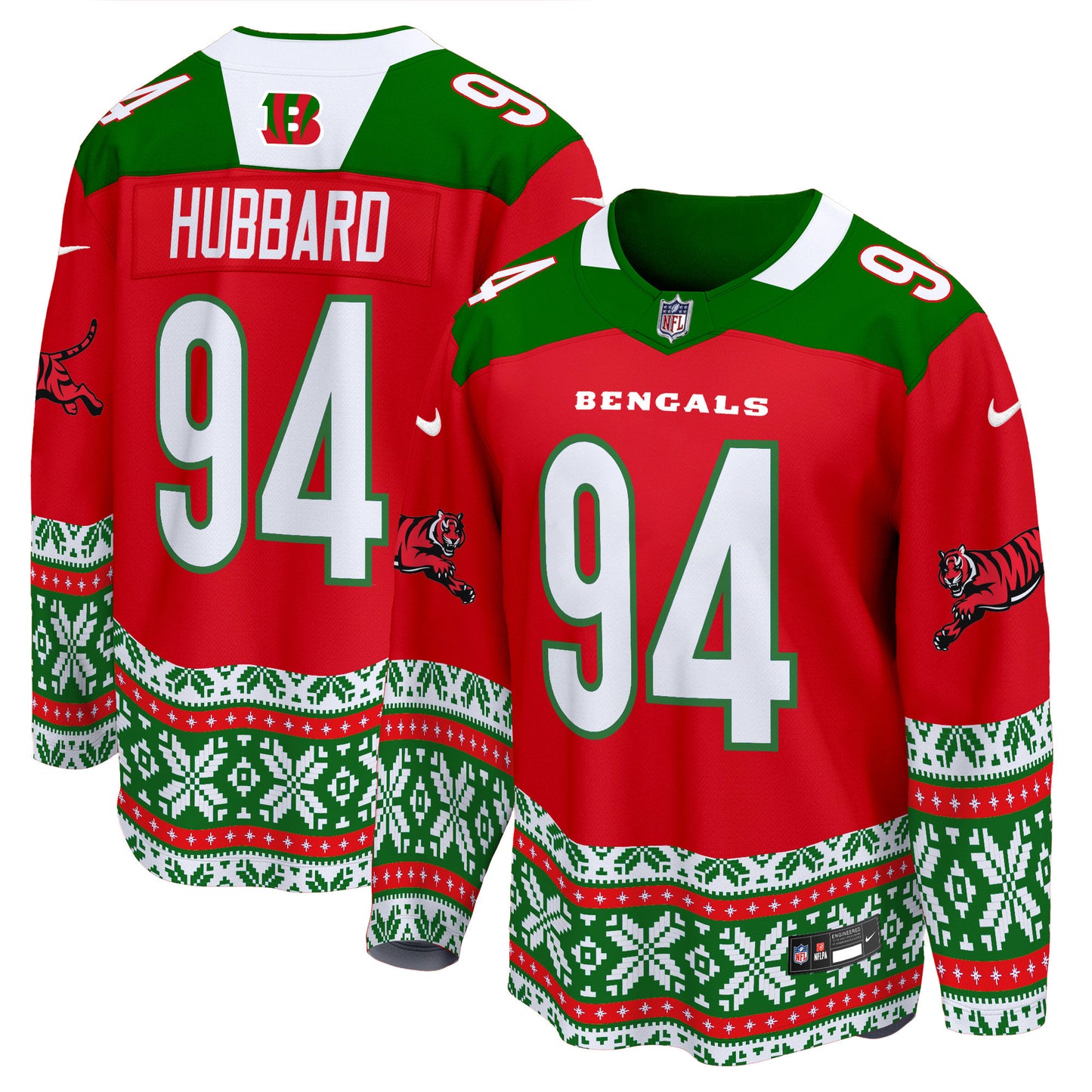 Cincinnati Bengals 2024 Christmas Premier Breakaway Jersey - All Printed