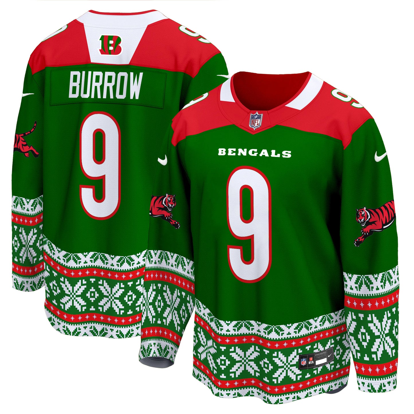 Cincinnati Bengals 2024 Christmas Premier Breakaway Jersey - All Printed