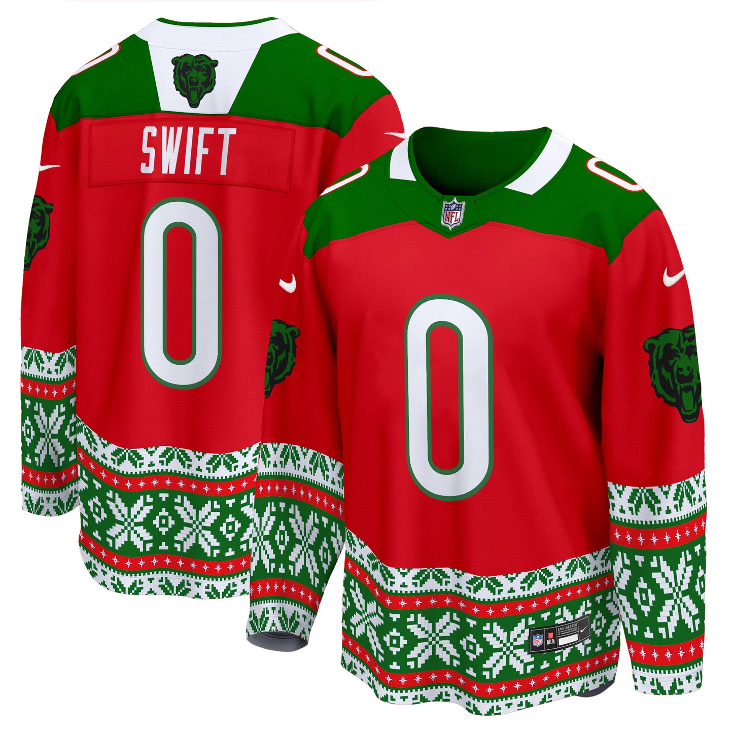 Bears 2024 Christmas Premier Breakaway Jersey - All Printed