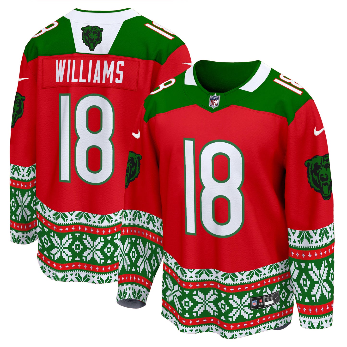 Bears 2024 Christmas Premier Breakaway Jersey - All Printed